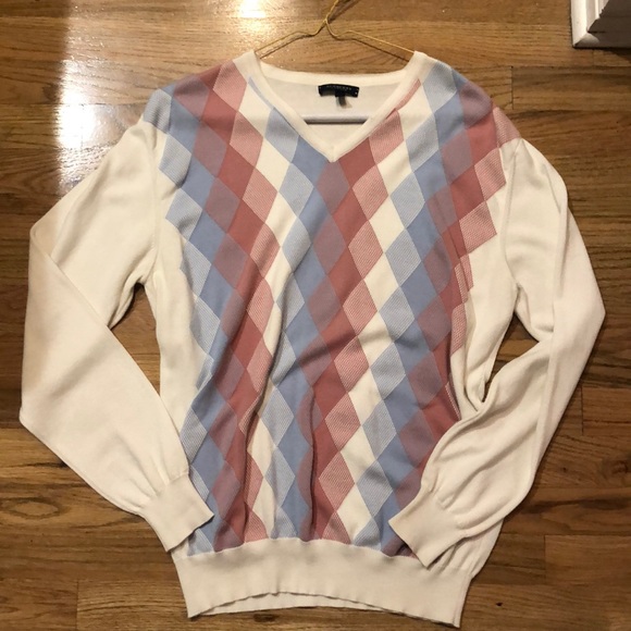 Burberry London Argyle Cotton Golf V 